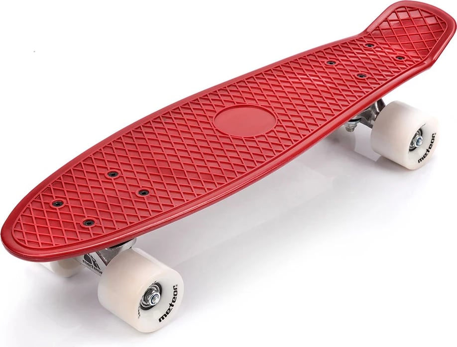 Skejtbord Meteor, kuq-bardhë Skejtbord Meteor, kuq-bardhë