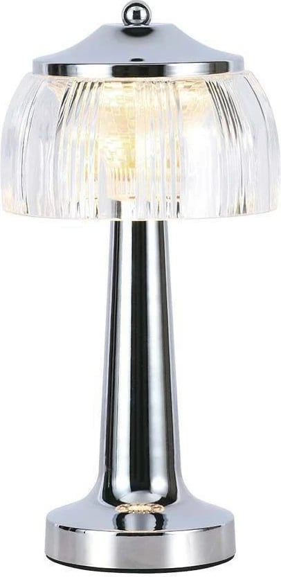 Lampë tavoline LED V-TAC VT-1048, 1W, 26cm, USB, Krom