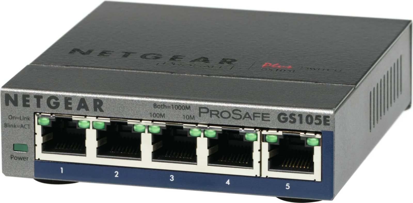 Switch NETGEAR GS105E-200PES, Managed, L2/L3, Gigabit Ethernet, Gri