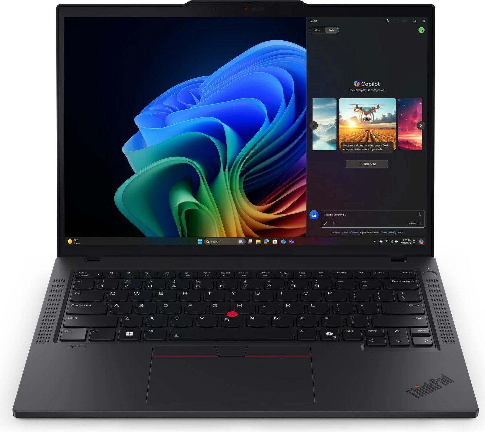 Kompjuter Lenovo ThinkPad T14 G6, AMD Ryzen 7 350, 32GB RAM, 1TB SSD, 14 inç, e zezë