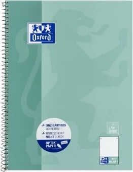 Fletore OXFORD 400132378, A4, 80 fletë, kapak i fortë, blu/gjelbër