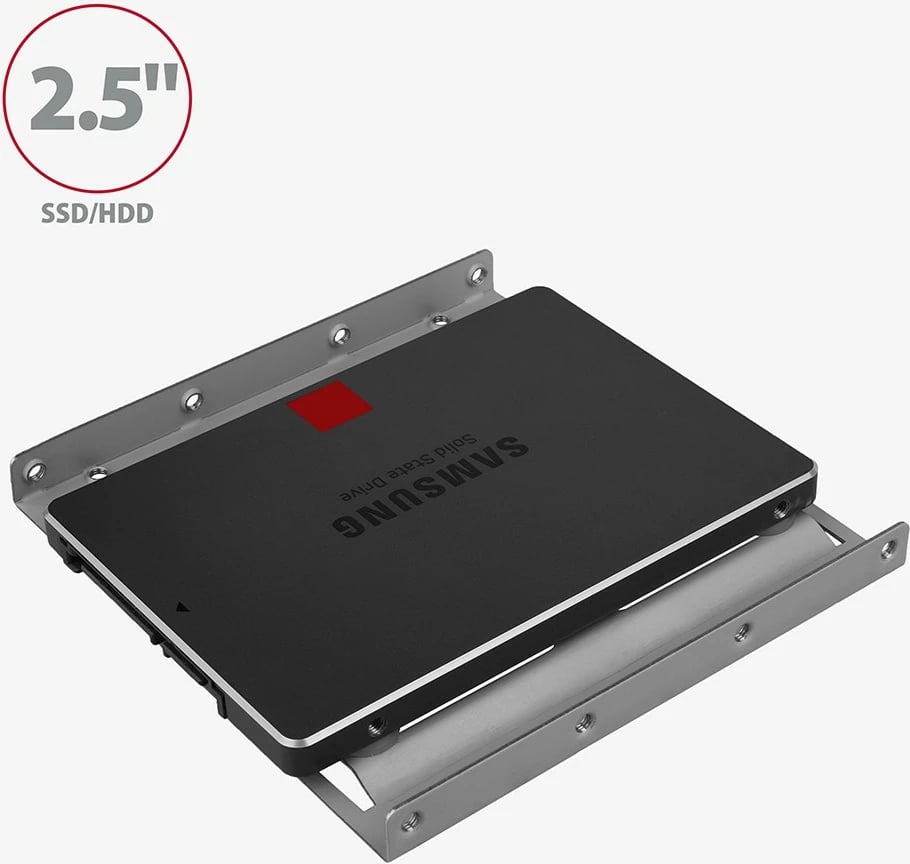 Kornizë metalike AXAGON RHD-125S për montim të HDD/SSD 2.5" në hapësirë 3.5", Gri