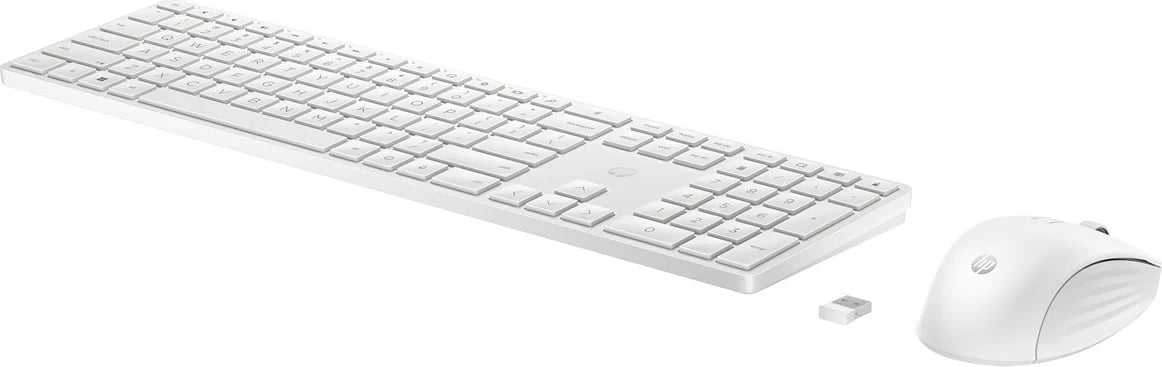 Set tastierë dhe maus HP 655, pa tela, i bardhë