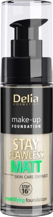 Fondatinë për femra Delia Stay Flawless Matt Foundation Mattifying 401, 30ml