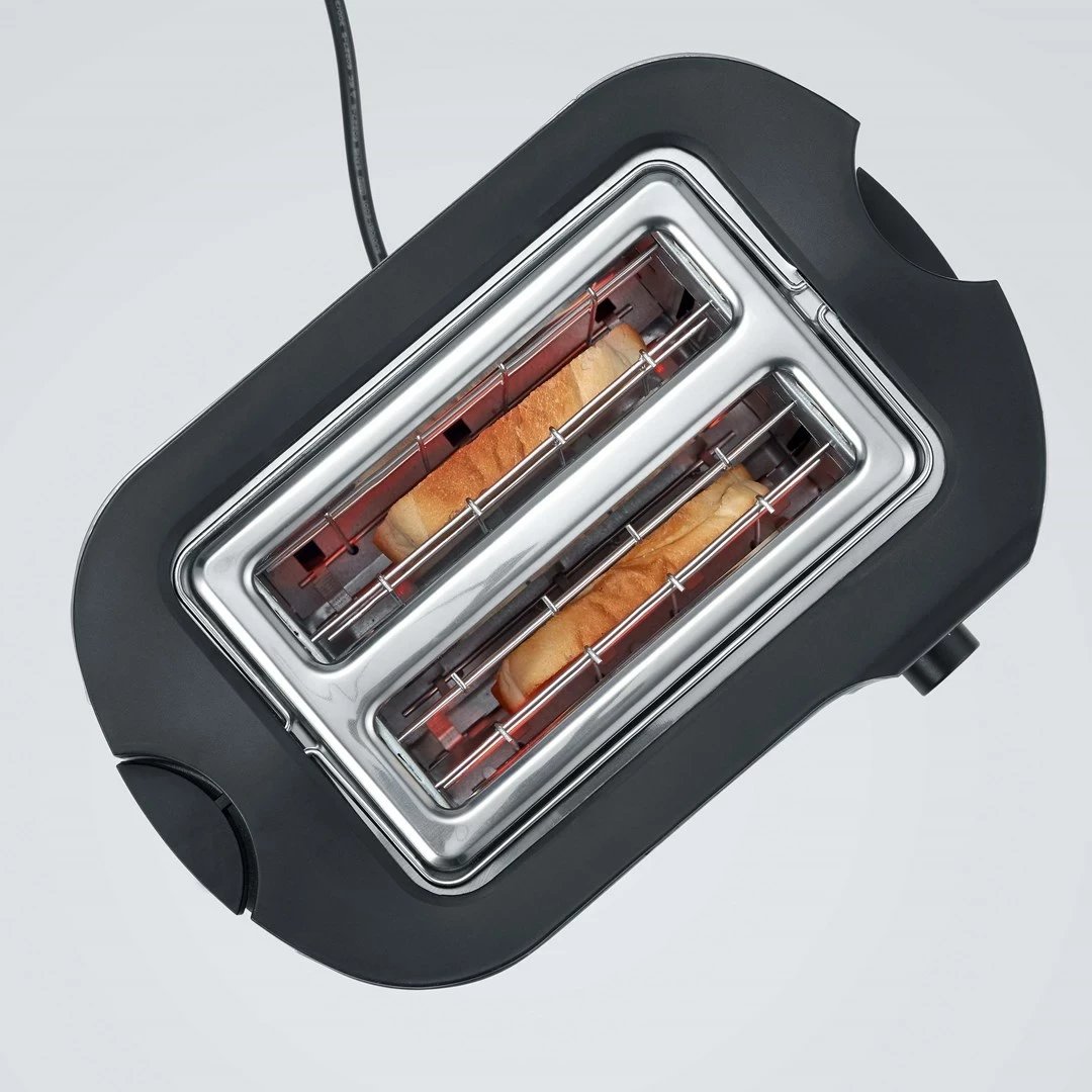 Tostier SEVERIN AT 2217, 2 feta, 800 W, Inoks, Kuqe