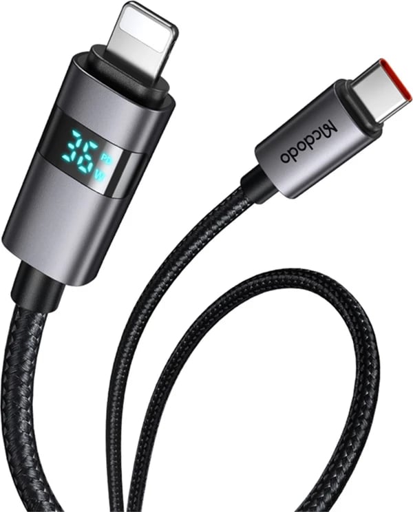 Kabllo Mcdodo CA-6570 USB-C në Lightning, 1.2m, 36W, e zezë