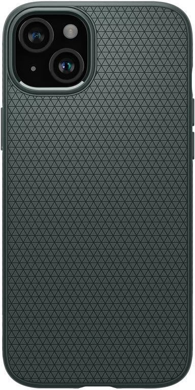 Mbështjellës Spigen Liquid Air për iPhone 15 Plus, Gjelbër e errët