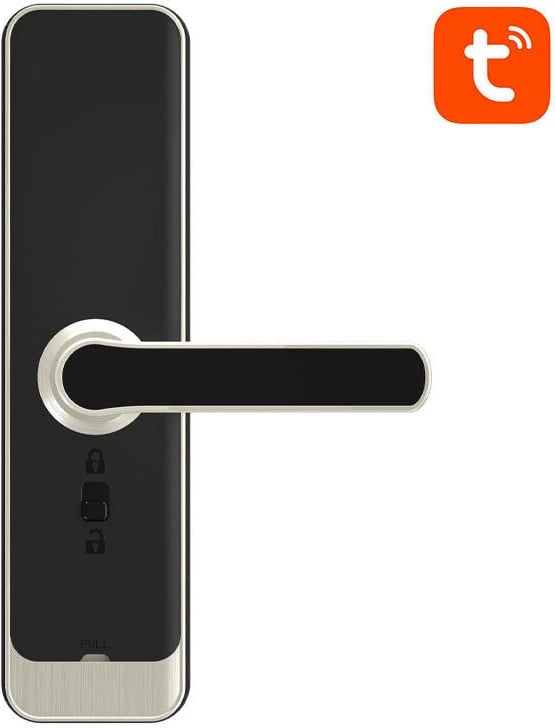 bravë smart digjitale Avatto ZSDL-A270-S-ALI-6072 ZigBee, Tuya Smart Life, IP55, për dyer 35-60 mm, 4xAA, argjendtë