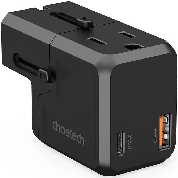 Karikues Choetech PD6038, 1x USB-C, 1x USB-A, i zi