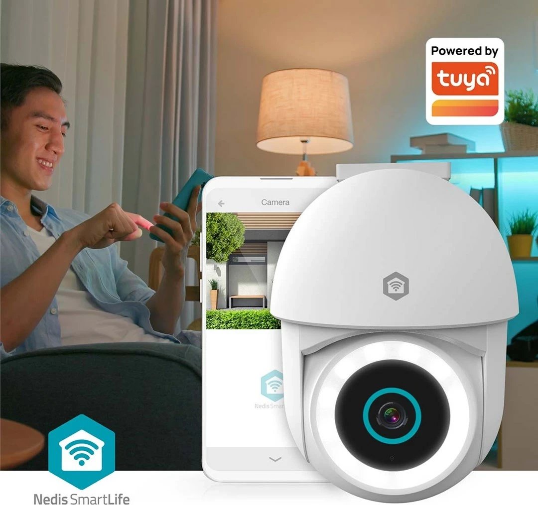 Kamerë sigurie dome Nedis WIFICO22CWT, IP, 2 MP, Full HD, Wireless, e bardhë