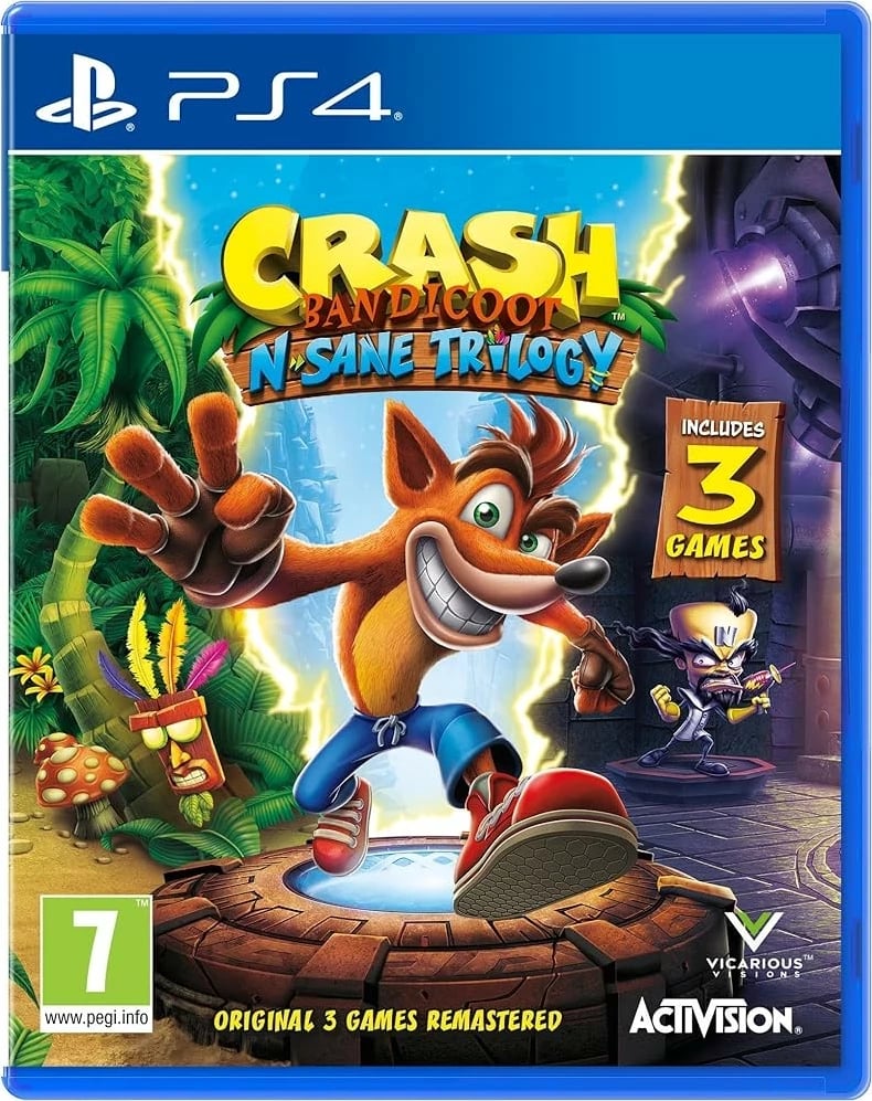 Loja PS4 Crash Bandicoot N. Sane Trilogy