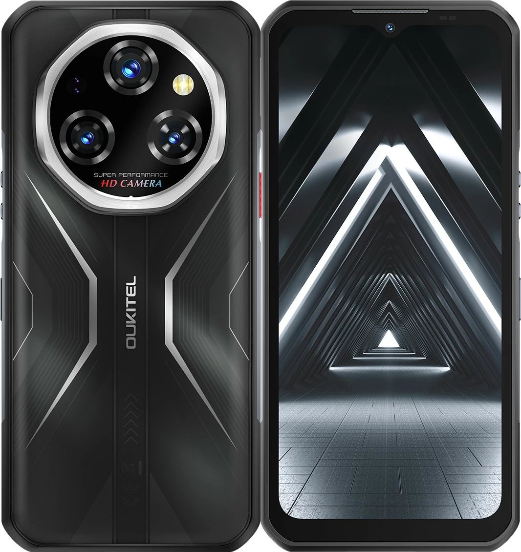Celular OUKITEL WP55 5G 12/256GB 6.6" 120Hz Android 15 11000mAh IP68/IP69K MIL-STD-810H NFC DS e zezë
