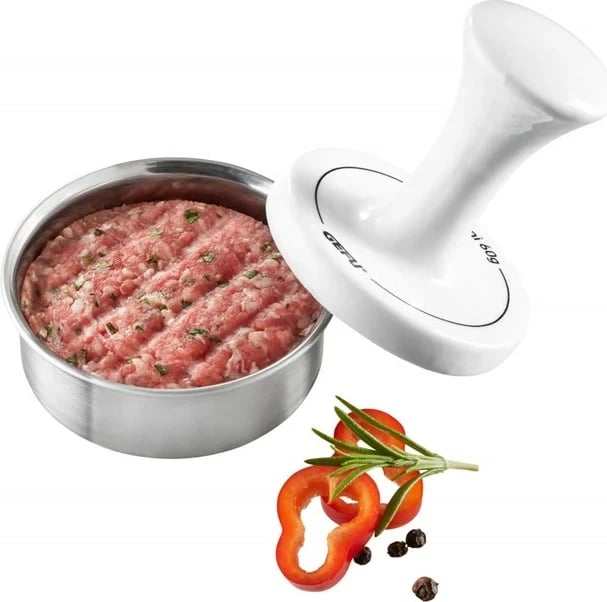 Shtypës hamburgerësh GEFU SPARK i vogël, Porcelan, Bardhë