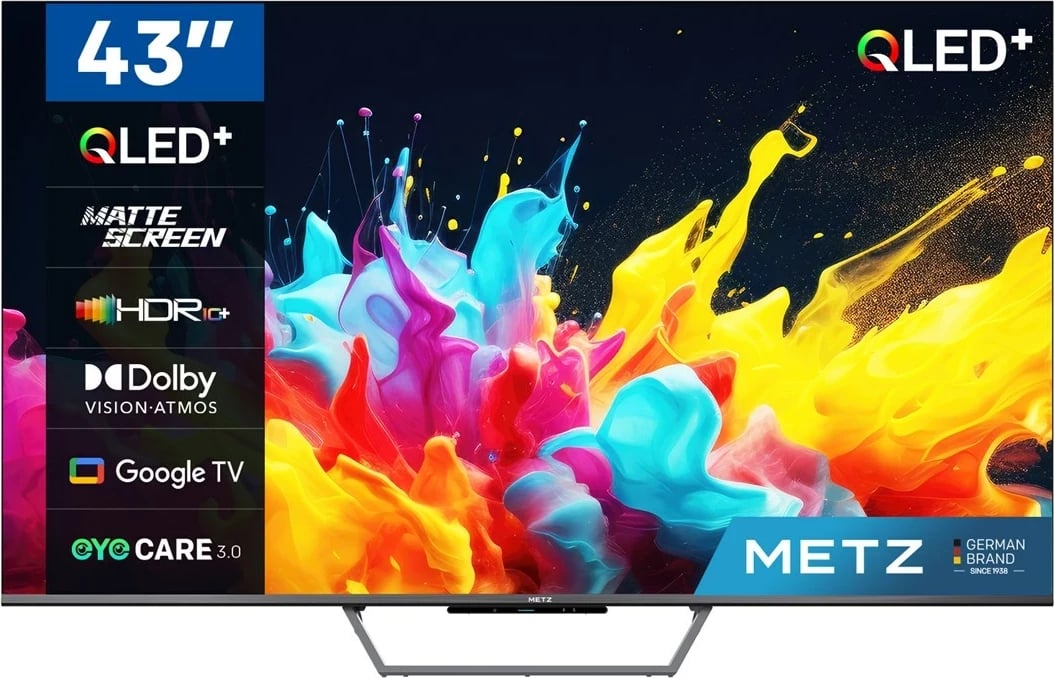 Televizor QLED Metz 43MQE7600Z, 43", 4K Ultra HD, i zi