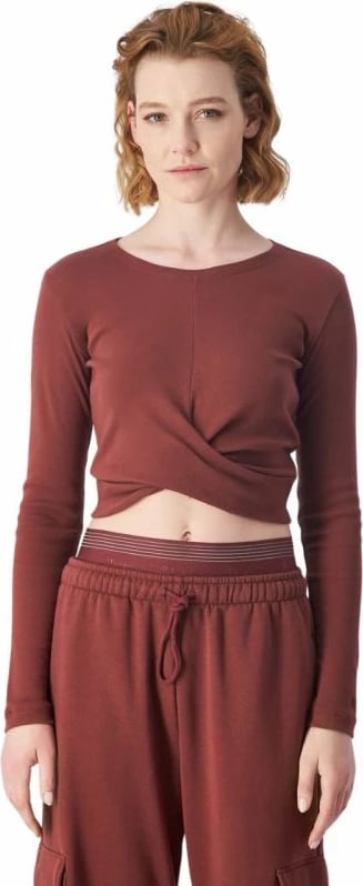 Maicë croptop Champion femra, kafe