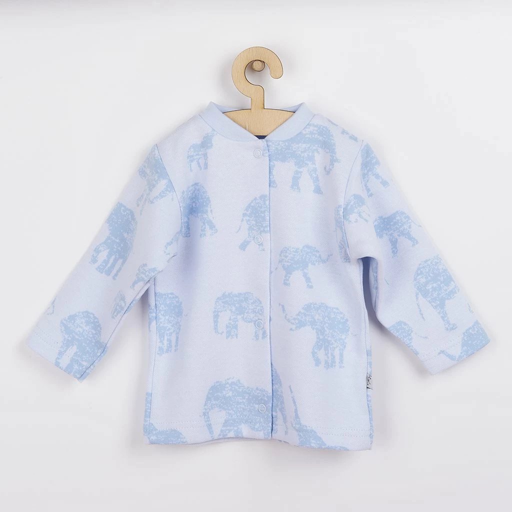 Pallto bebe, Baby Service, Elephants, madhësia 68 (4-6 muaj), blu