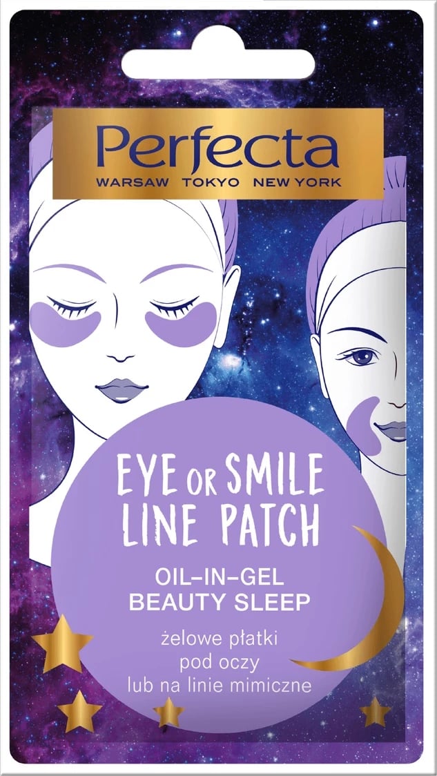 Patch gel për sy ose vijat e buzëqeshjes Perfecta femra 2 copë