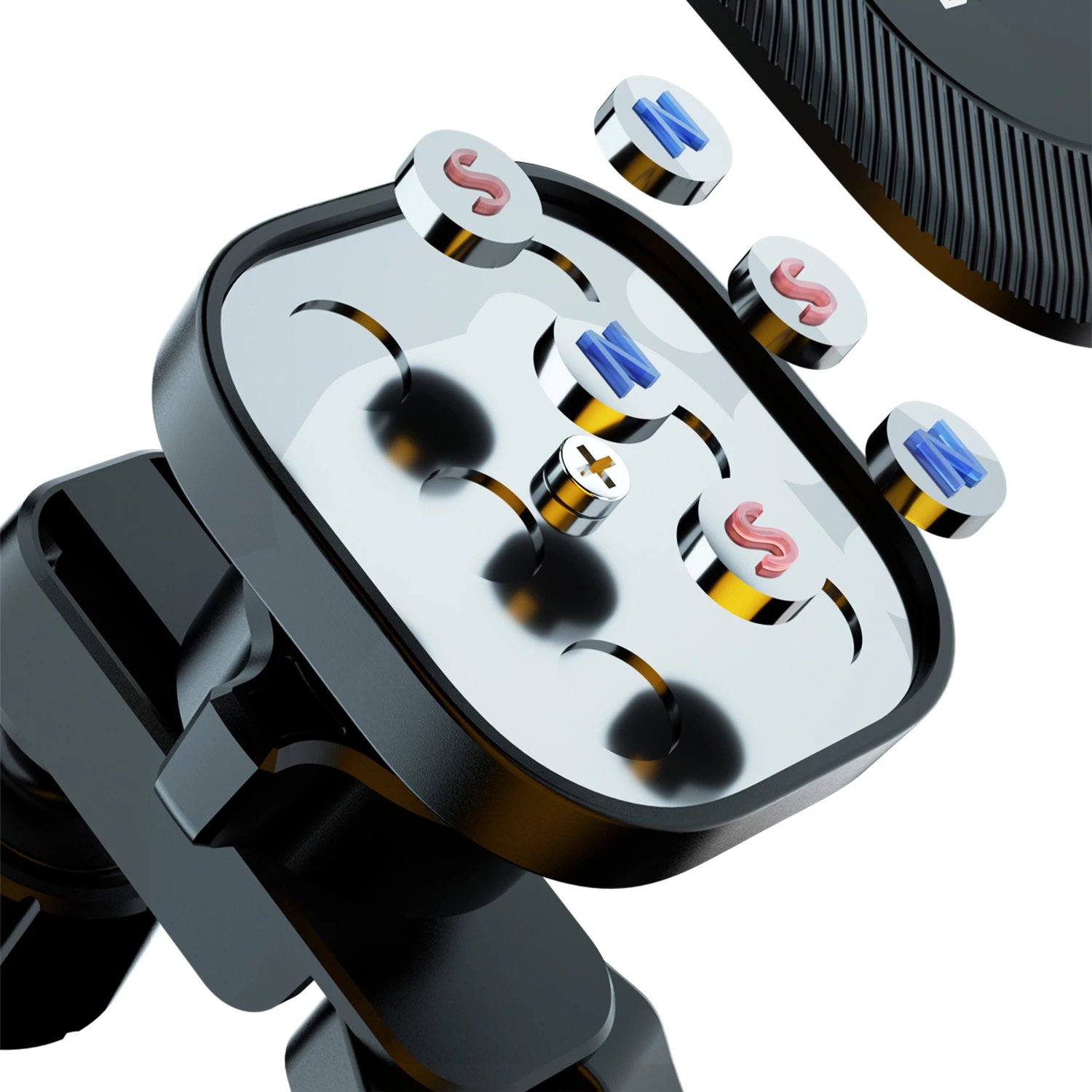 Mbajtës magnetik për veturë Dudao F6Pro, për grilë ventilimi, i zi