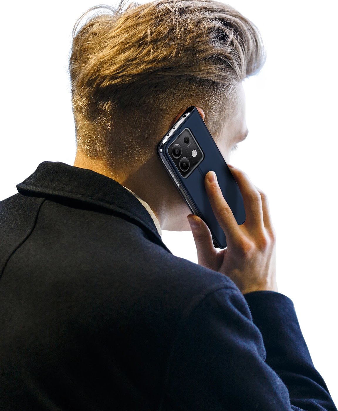 Mbështjellës Dux Ducis Skin Pro për Xiaomi Redmi Note 13 5G, me kapak, xhep për kartela, kaltër