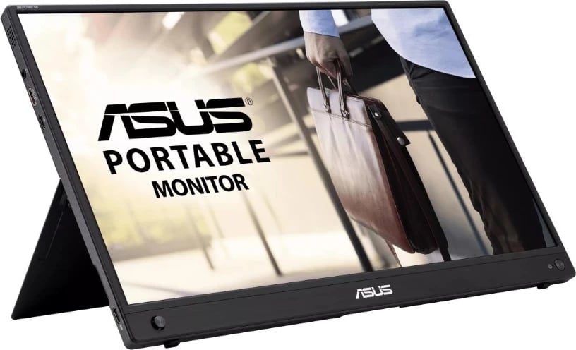 Monitor portativ Asus MB16AWP, 15.6", IPS, Full HD, 60 Hz, USB-C, ngjyrë e zezë