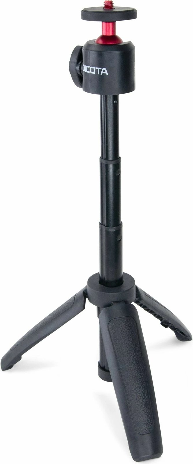 Tripod për webcam Dicota, 3 këmbë, zi/kuqe