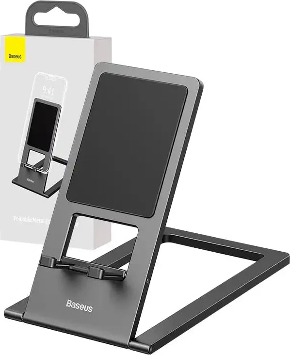 Mbajtës telefoni/tableti Baseus LUKP000013, metalik, gri