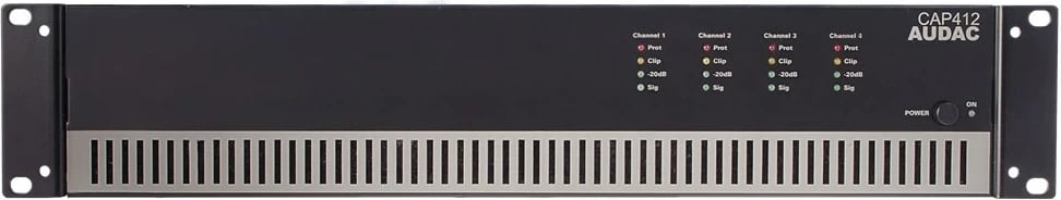 Amplifikator audio AUDAC CAP412, 4.0 kanale, për shtëpi, i zi