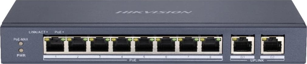 Switch Hikvision DS-3E0310P-E/M, 10 porta, PoE+, i zi
