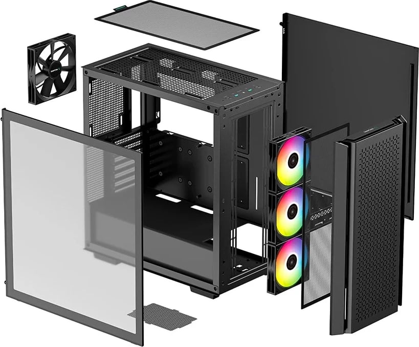 Kasë DeepCool CG560 Midi Tower e zezë Kasë DeepCool CG560 Midi Tower e zezë