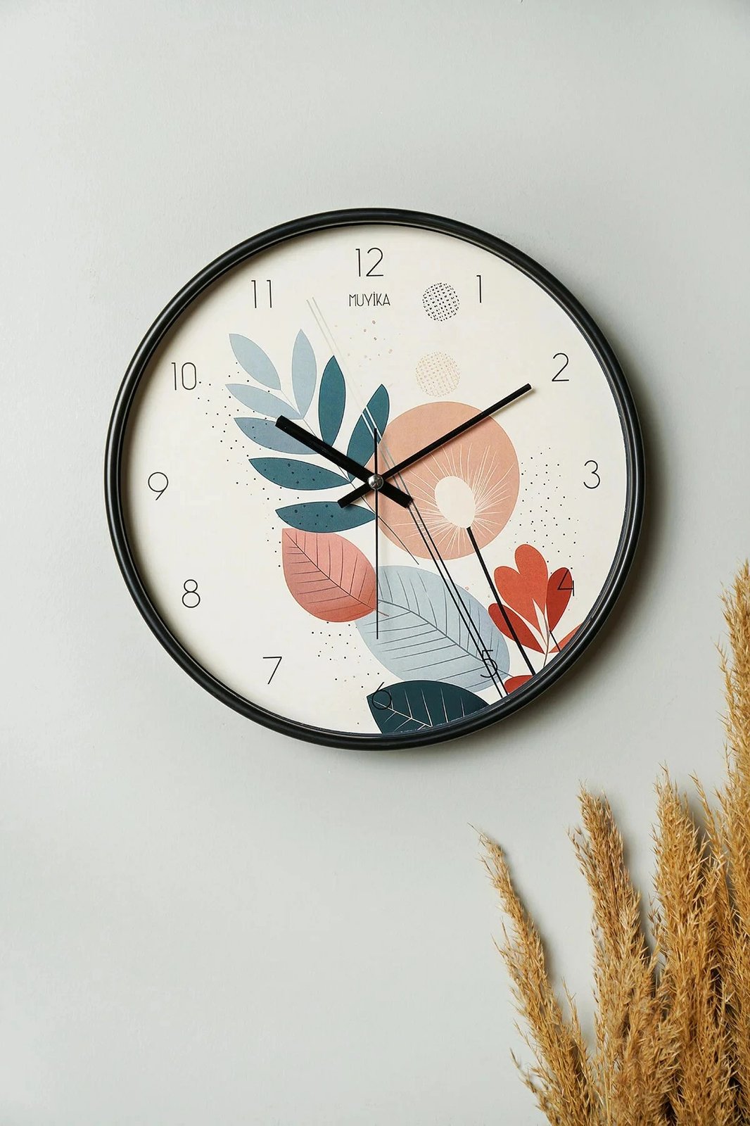 Orë muri dekorative Wallity, Inzyprk, shumëngjyrëshe, 30cm