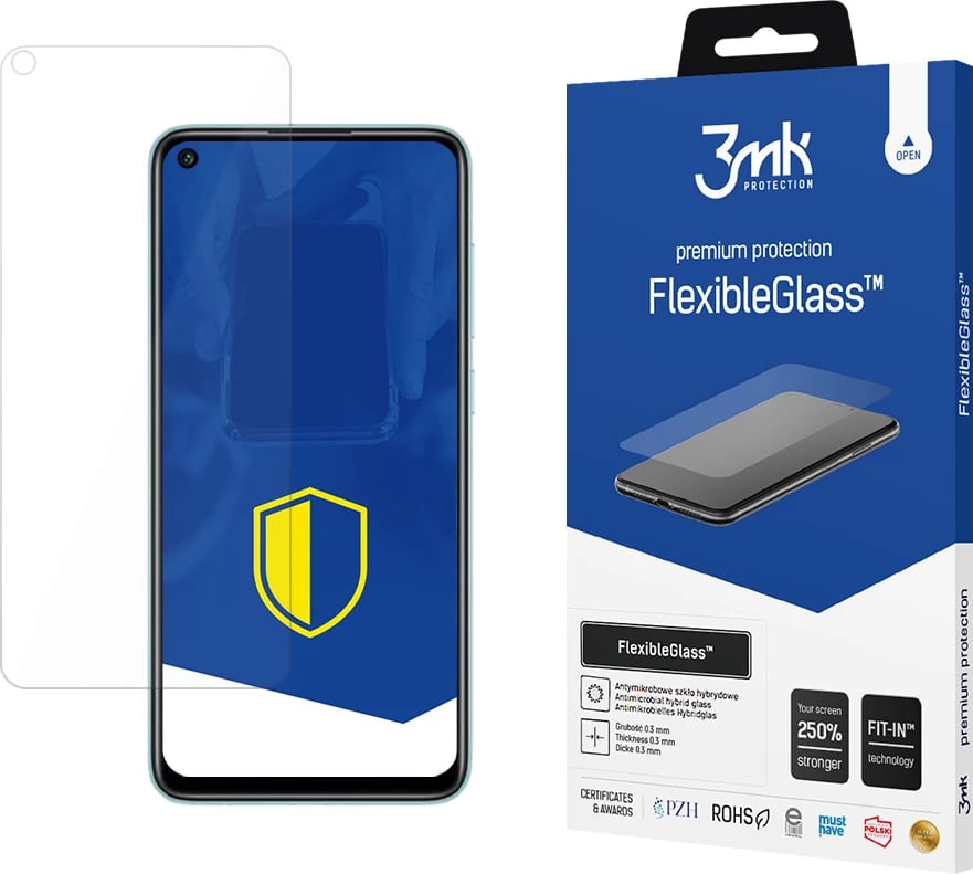Mbrojtës ekrani FlexibleGlass 3mk për Xiaomi Redmi Note 9, Transparent