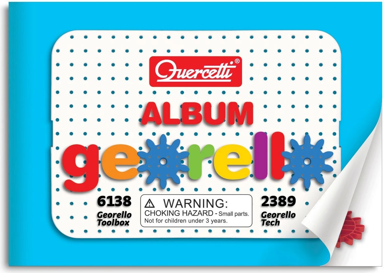 Set konstruktiv Quercetti Georelo 3D Technic, 266 pjesë, plastikë, shumëngjyrëshe