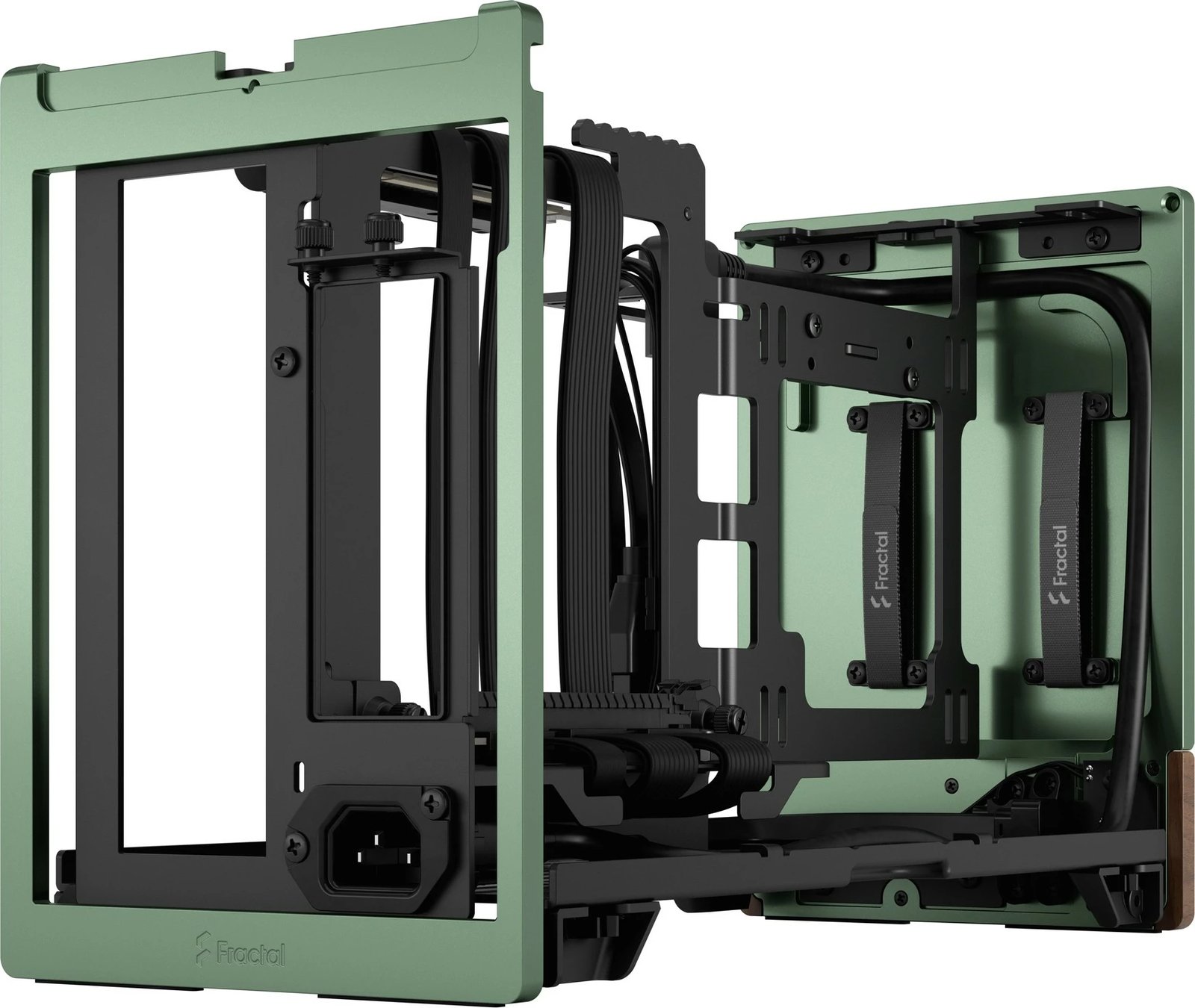 Kasë Fractal Design Terra Mini-ITX, alumini, arrë, jeshile Kasë Fractal Design Terra Mini-ITX, alumini, arrë, jeshile