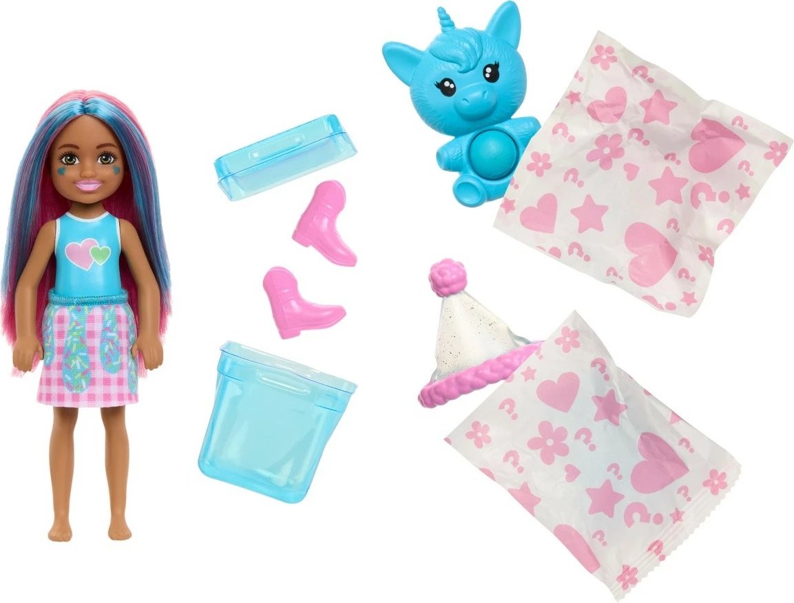 Kukull Barbie Pop Reveal Chelsea me aksesorë, Mattel JCN89, për vajza, shumëngjyrëshe Kukull Barbie Pop Reveal Chelsea me aksesorë, Mattel JCN89, për vajza, shumëngjyrëshe