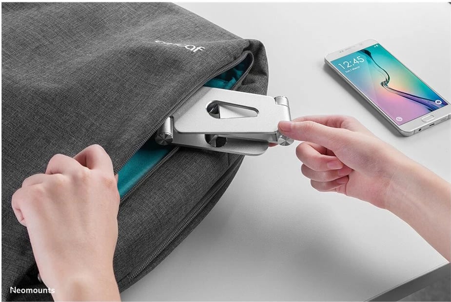 Mbështjellës tavoline Neomounts DS10-160SL1 për celular deri 7", argjend