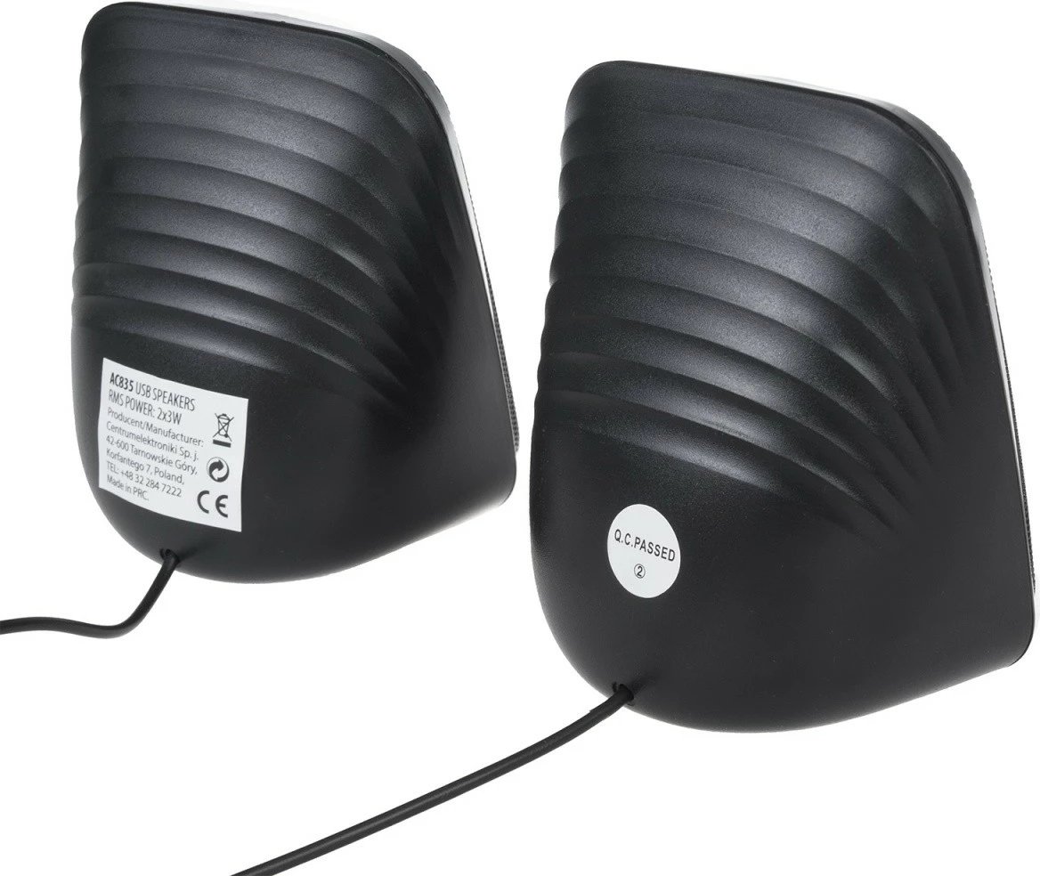 Altoparlantë kompjuteri Audiocore AC835, 6W, USB, të zi Altoparlantë kompjuteri Audiocore AC835, 6W, USB, të zi