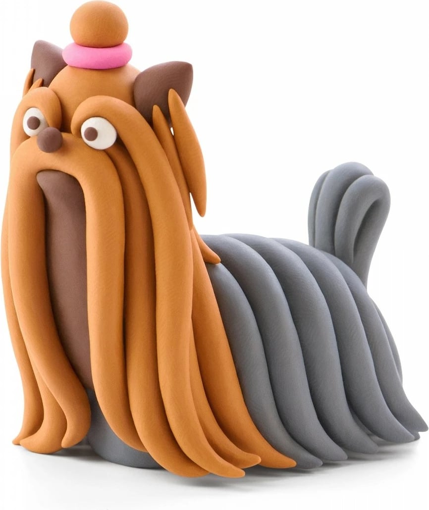 Set plastelinë, Tm Toys Hey Clay Dog Story HCL15024CEE, 15 kana, 11 ngjyra, me mjete dhe kod aplikacioni