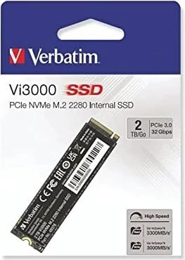SSD Verbatim VI3000, 2TB, M.2 2280, PCIe NVMe