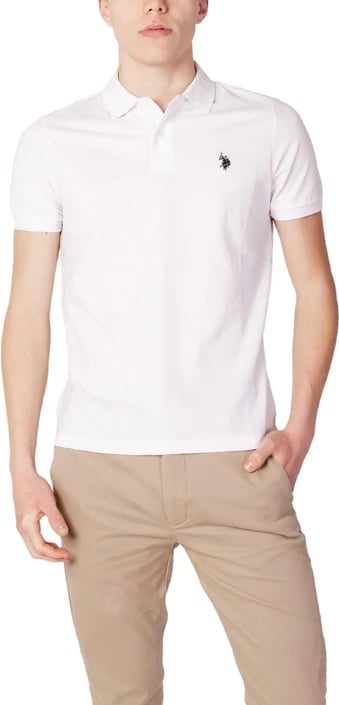 Maicë polo për meshkuj U.s. Polo Assn., e bardhë