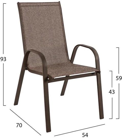Set tavoline ngrënieje 7 pjesë, ngjyrë kafe, FH10557.02