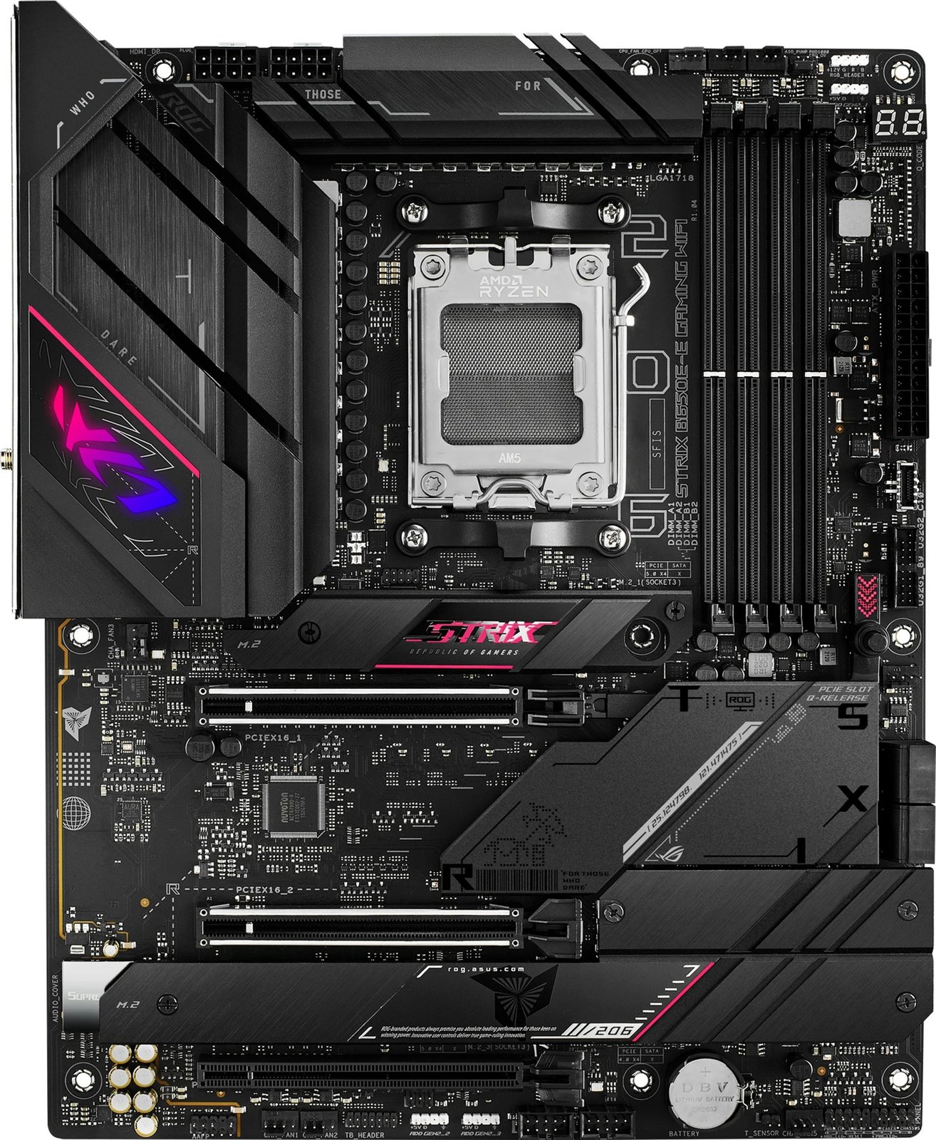 Pllakë amë ASUS ROG STRIX B650E-E GAMING WIFI, Socket AM5, DDR5-SDRAM, 128 GB