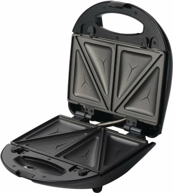 Tostier 3-në-1 Blaupunkt SMS611, me pllaka sanduiçi, gofre dhe grill, 750W, e zezë/inox