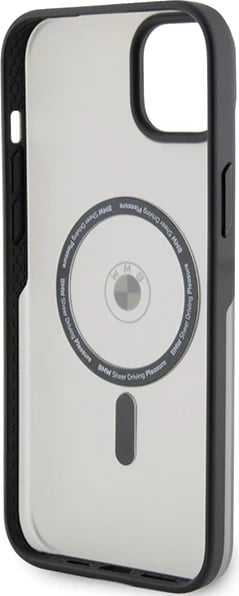 Mbështjellës BMW BMHMP14MDSLK për iPhone 14 Plus 6.7", Signature MagSafe, zi/gri