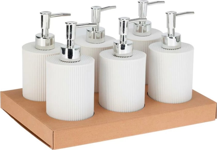 Dispenser sapuni KOOPMAN 18.5xØ7.5cm, i bardhë