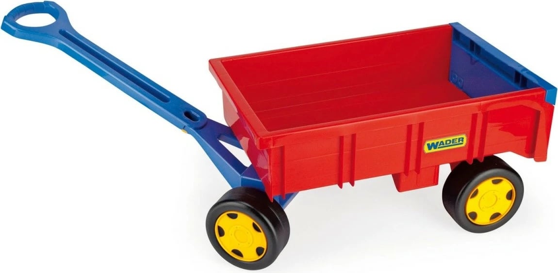 Karrocë lodër Wader Gigant Trailer Cart 95 cm, plastikë, kuqe/kaltër