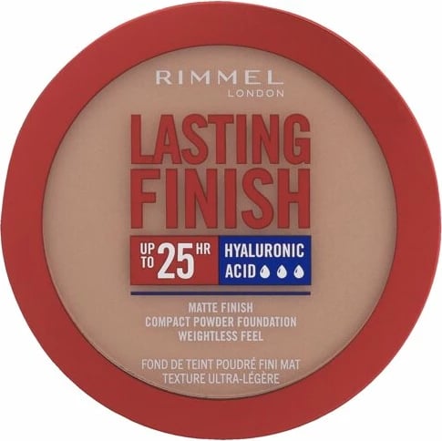 Fondatinë kompakte pluhur për femra Rimmel London Lasting Finish 25H 009 Honey, 7g