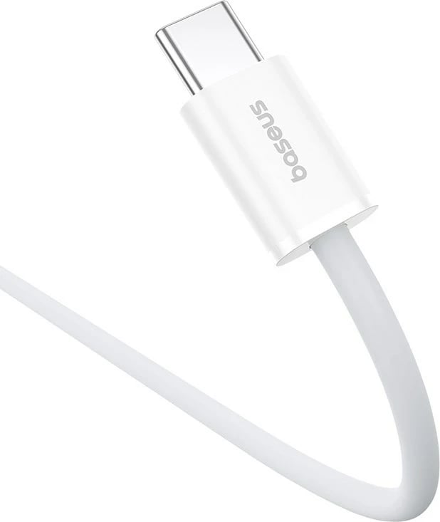 Kabllo USB C në USB C Baseus Superior, 2 m, 30 W, Bardhë