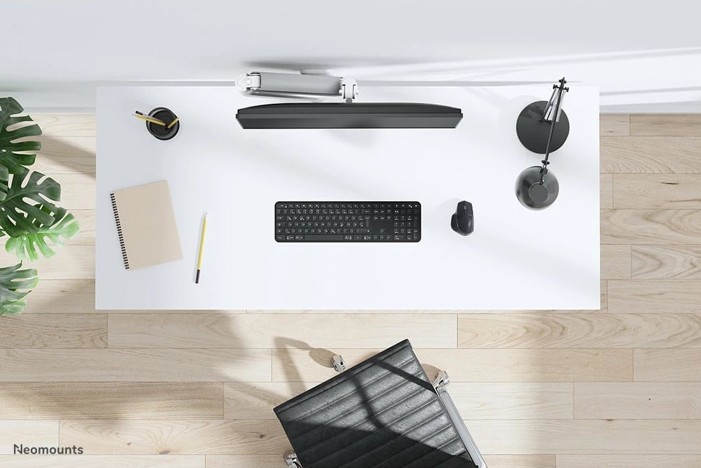 Adapter muri për krah monitori Neomounts AWL75-450WH, alumin, i bardhë