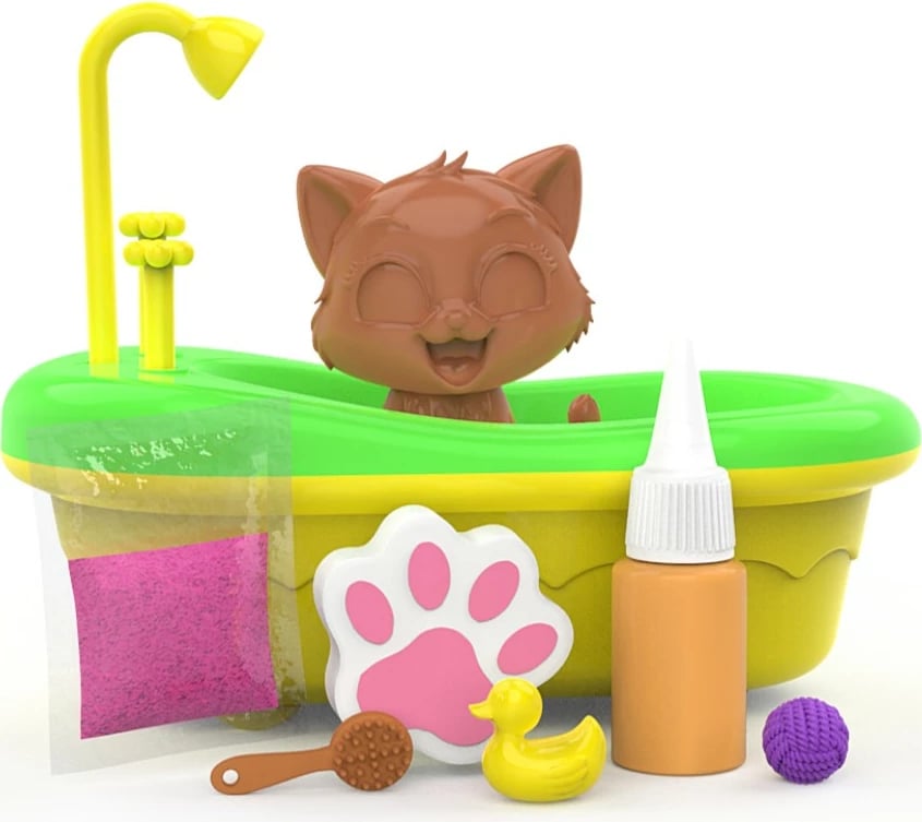 Set lodrash mace për banjo Epee Brudaski Bathing Cat, Lusia, me 5 aksesorë