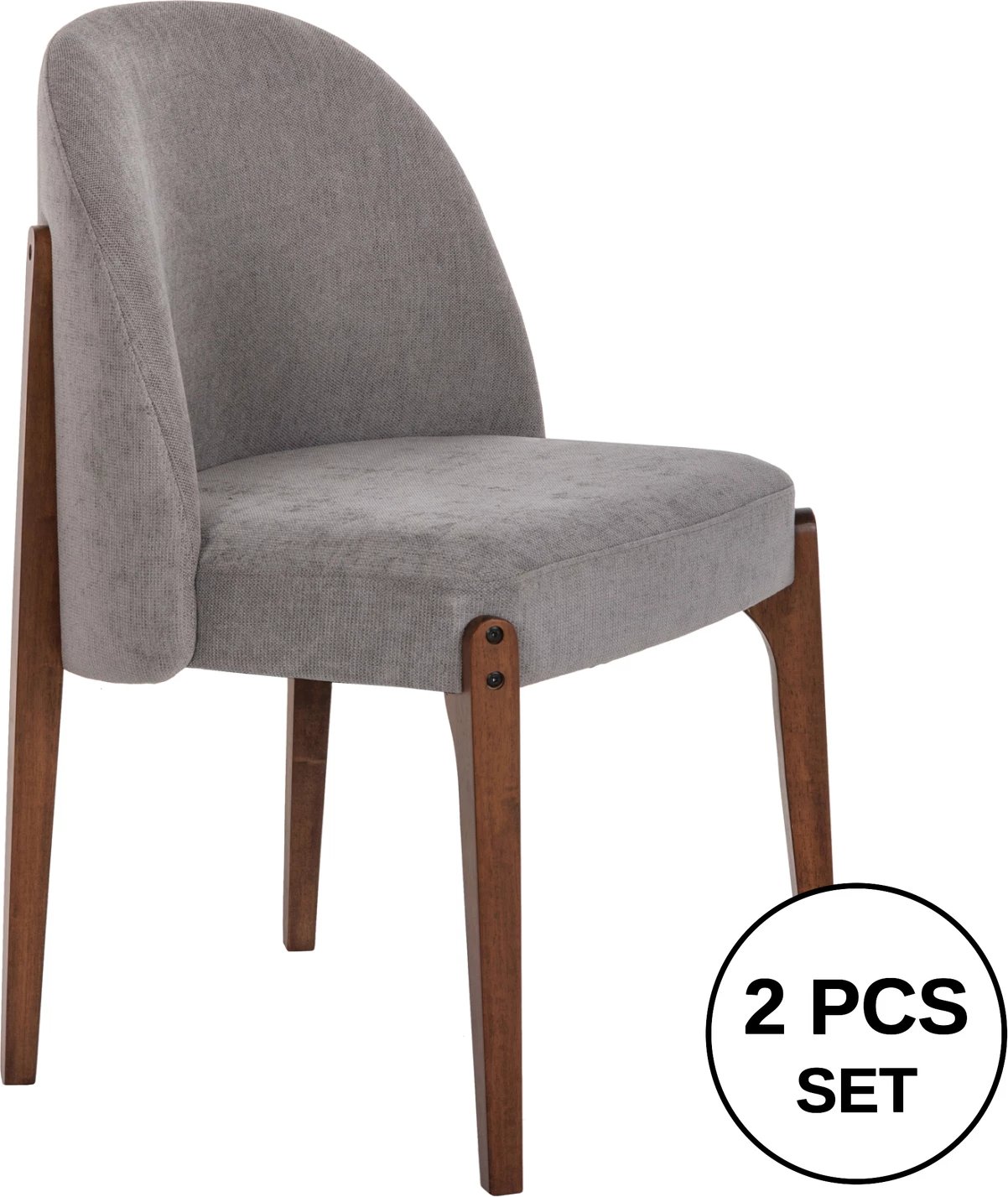 Karrige për ngrënie RAMMER FH9744.01 dru gome në ngjyrë arre-gri, 57x55x86H cm., set prej 2 copë
